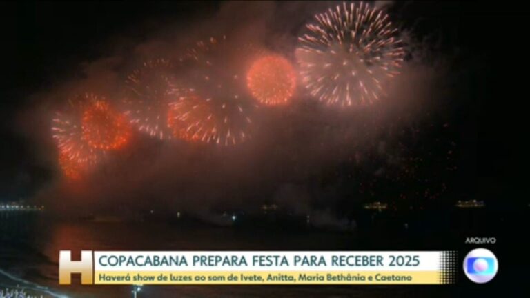 Rio celebra réveillon 2025 com megashows, segurança reforçada e sem garrafas de vidro; saiba tudo | Rio de Janeiro