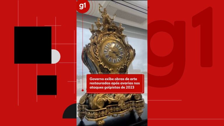 Governo exibe obras de arte restauradas após avarias nos ataques golpistas de 2023