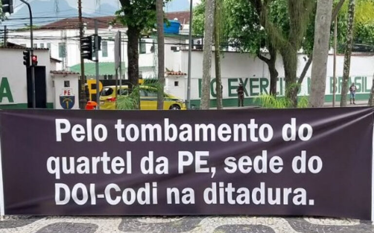 Manifestantes pedem tombamento de quartel onde Rubens Paiva desapareceu na Tijuca | Rio de Janeiro