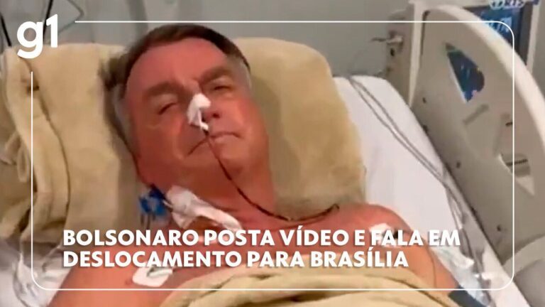 Bolsonaro fala em deslocamento para Brasília e 'possível intervenção cirúrgica'