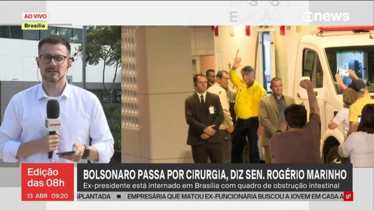 Bolsonaro passa por cirurgia em hospital particular de Brasília, diz senador Rogério Marinho