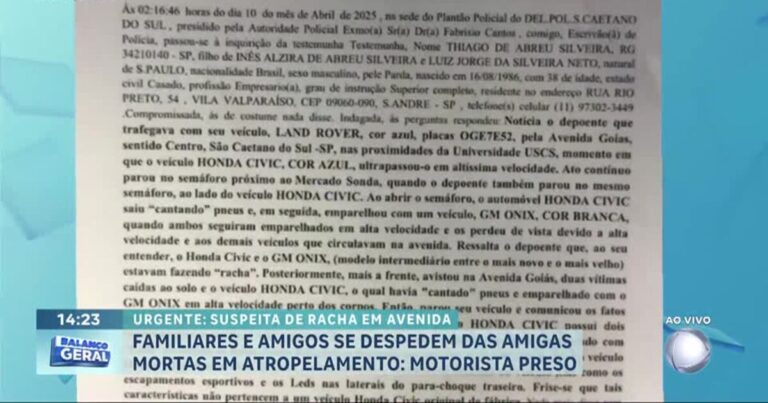 Depoimento revela detalhes de atropelamento fatal em São Caetano – Record Depoimento revela detalhes de atropelamento fatal em São Caetano – Record